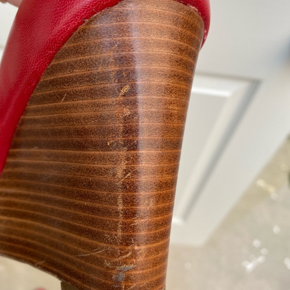 Calvin Klein peep toe wedge - size 10 - Picture 6 of 8